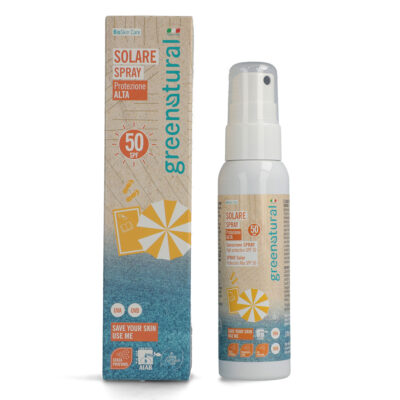 Naravni sprej za zaščito pred soncem spf50